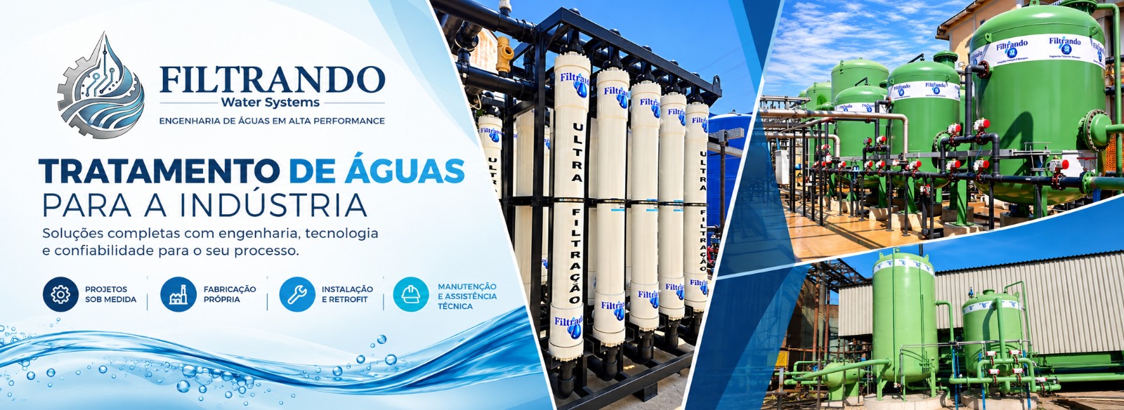 Filtrando Tratamento de água e efluentes industriais